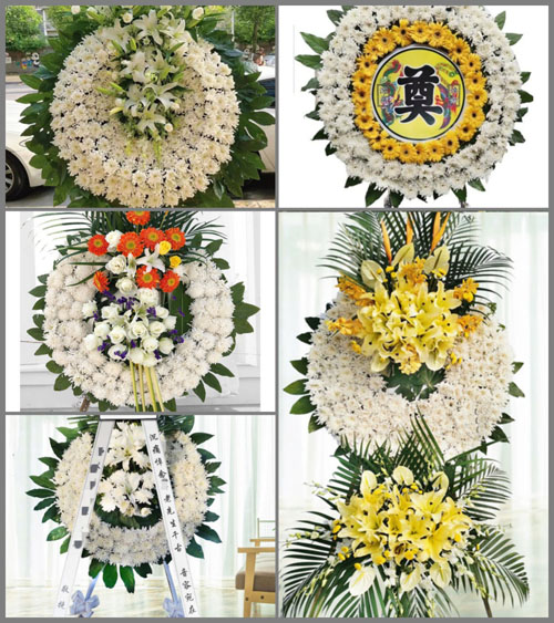 江西上饶鄱阳县珠湖乡花圈速递